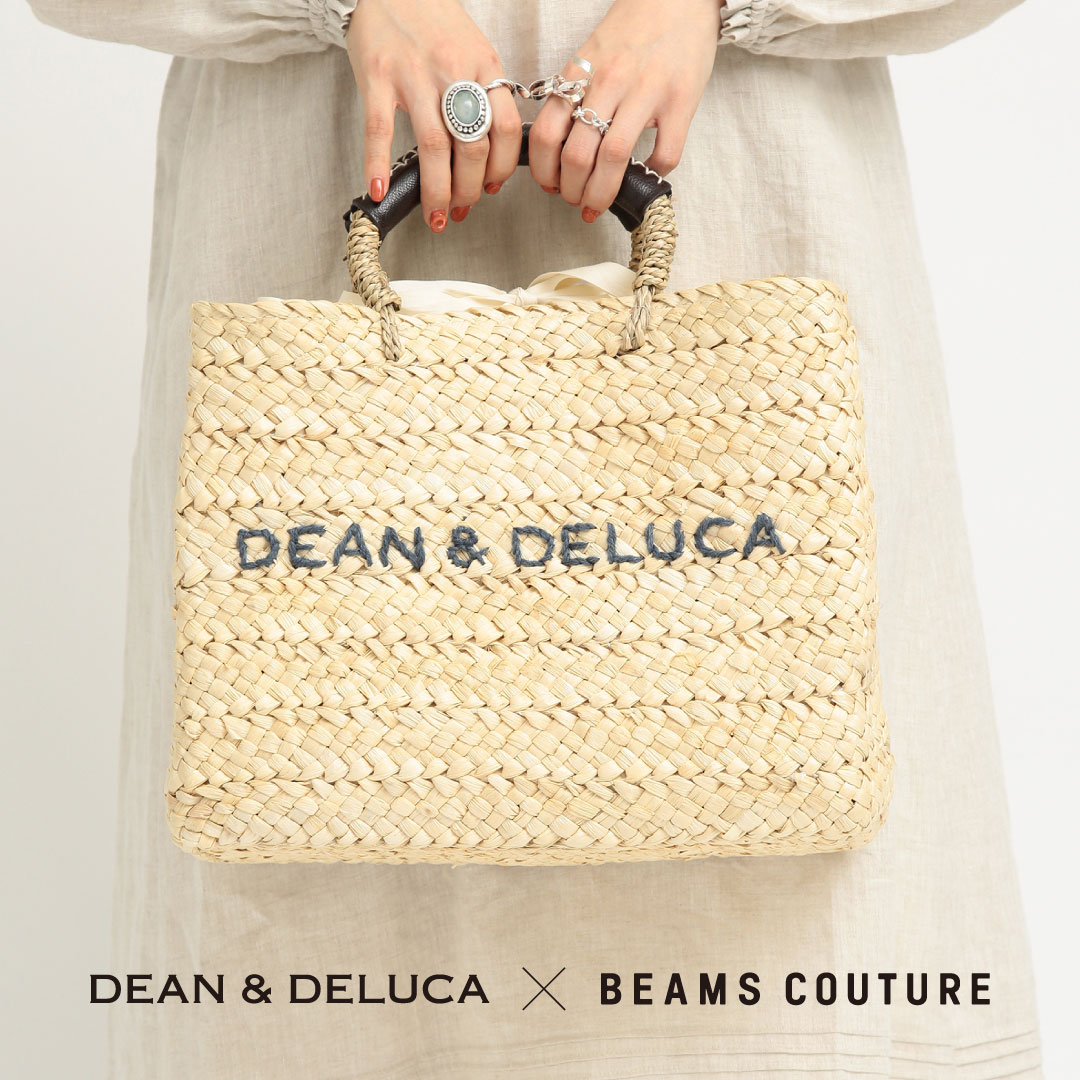 DEAN＆DELUCA×BEAMS COUTURE 保冷カゴバッグ 大 - かごバッグ