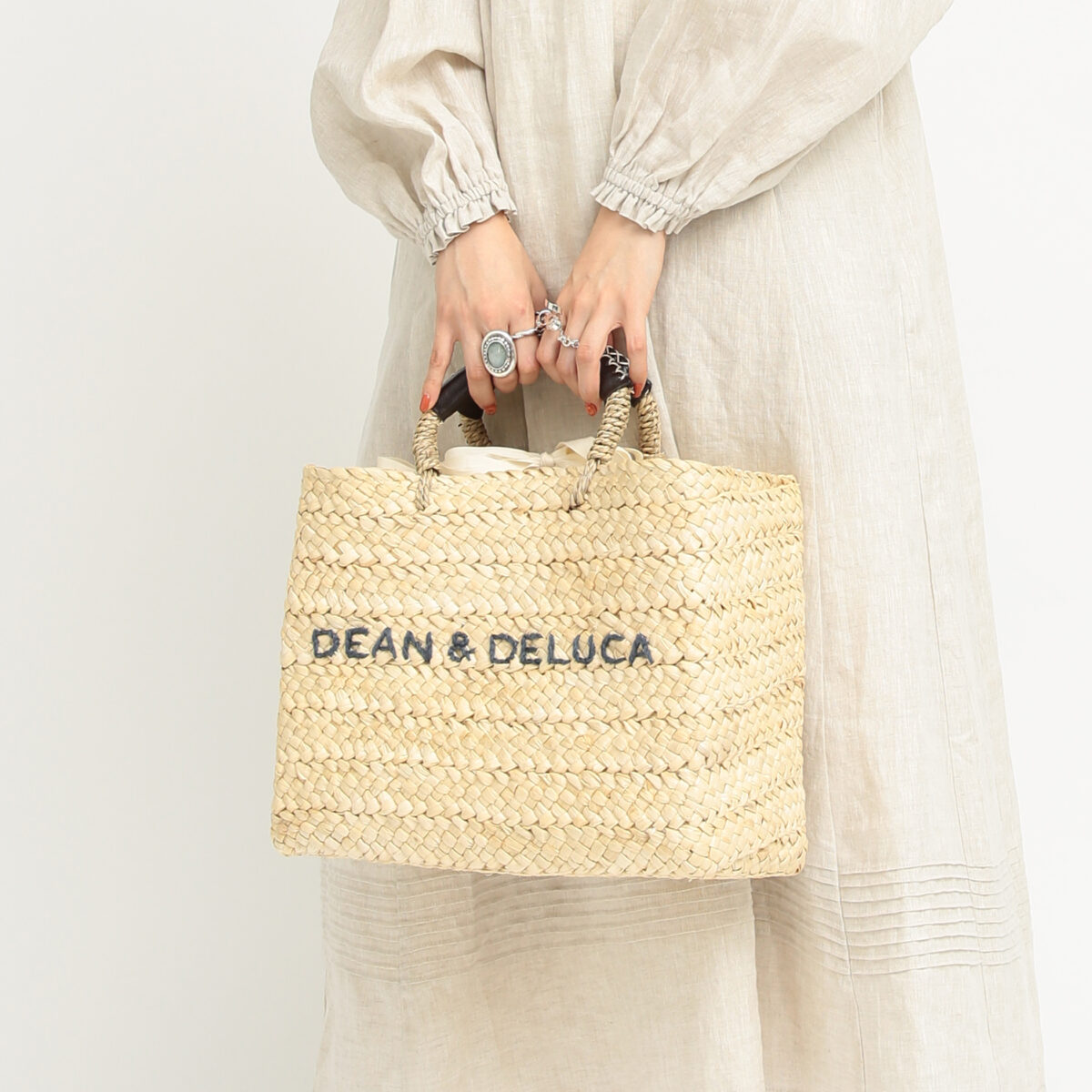 DEAN＆DELUCA×BEAMS COUTURE 保冷カゴバッグ 大 2023 - かごバッグ