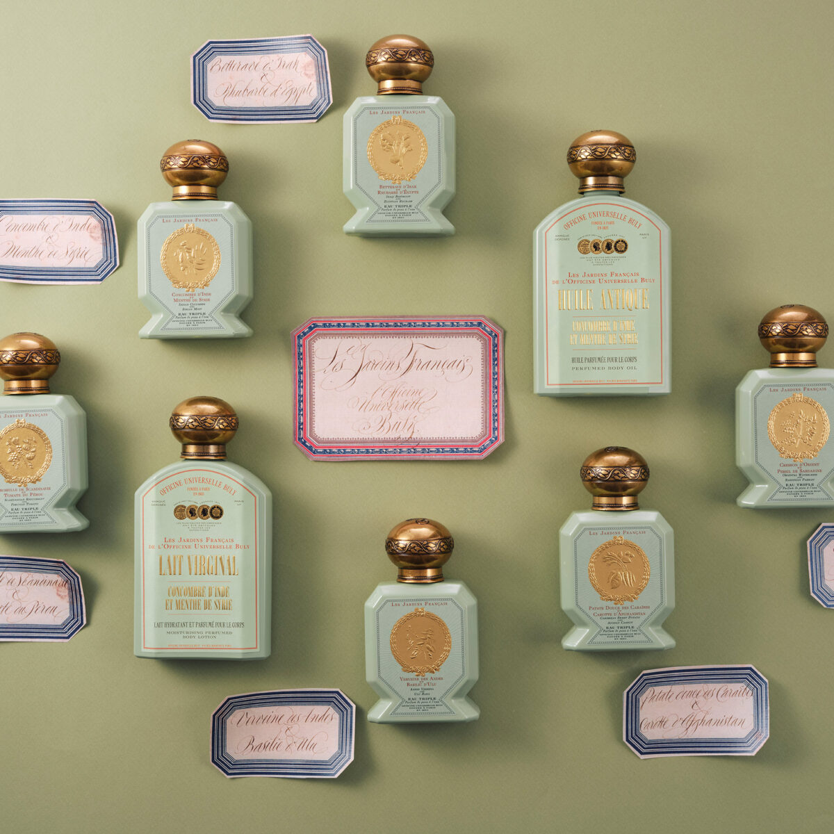 オフィシーヌ・ユニヴェルセル・ビュリーのグリーンな香りのコレクションから、ボディ...