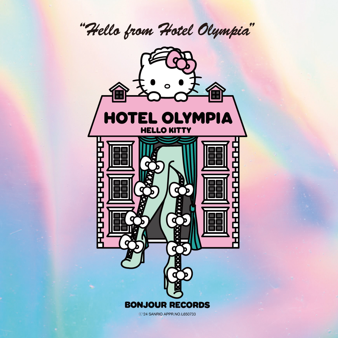 ボンジュールレコードから、「Hotel Olympia（ホテルオランピア）」、ハローキティとの...