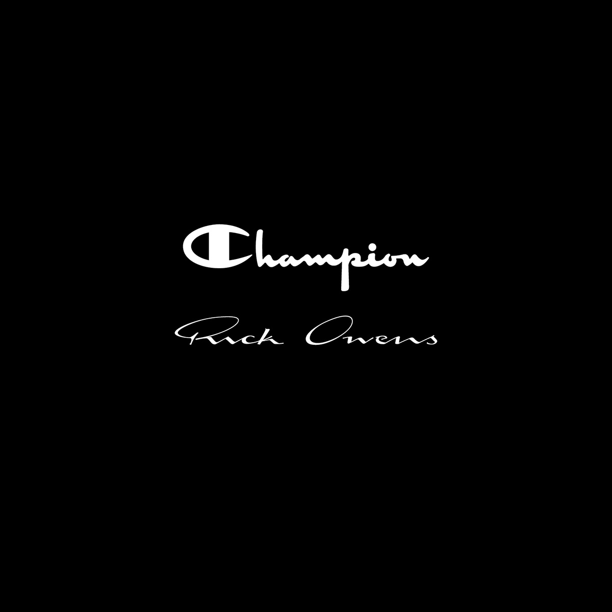 チャンピオン × リック・オウエンスによるカプセルコレクションが発売