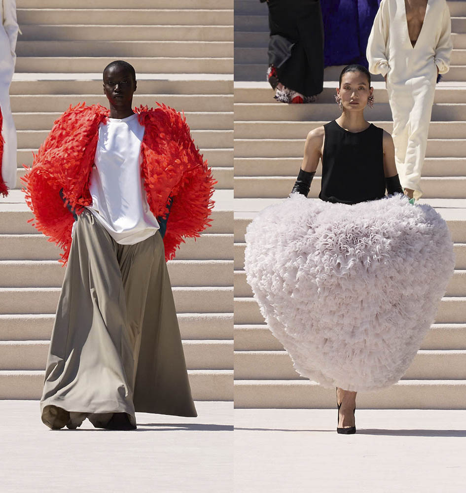 希少】バレンシアガ  ムートン　ストール　balenciaga コレクション使用 オートクチュール FW2026】バレンシアガが新作を発表 | 装苑ONLINE