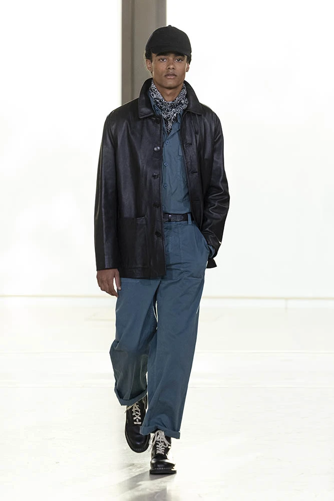 Model on the runway at the Agnes b. fashion show in Paris, Spring Summer 2027 Ready To Wear Fashion Week