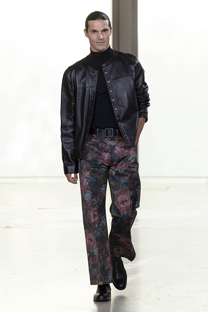 Model on the runway at the Agnes b. fashion show in Paris, Spring Summer 2027 Ready To Wear Fashion Week