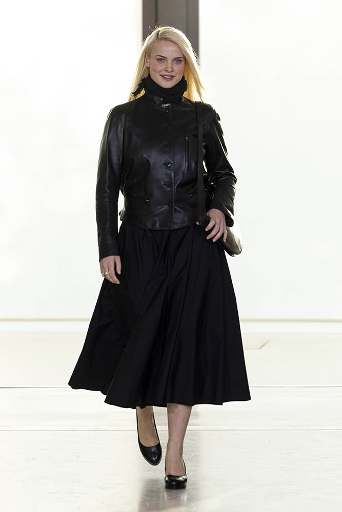 Model on the runway at the Agnes b. fashion show in Paris, Spring Summer 2027 Ready To Wear Fashion Week