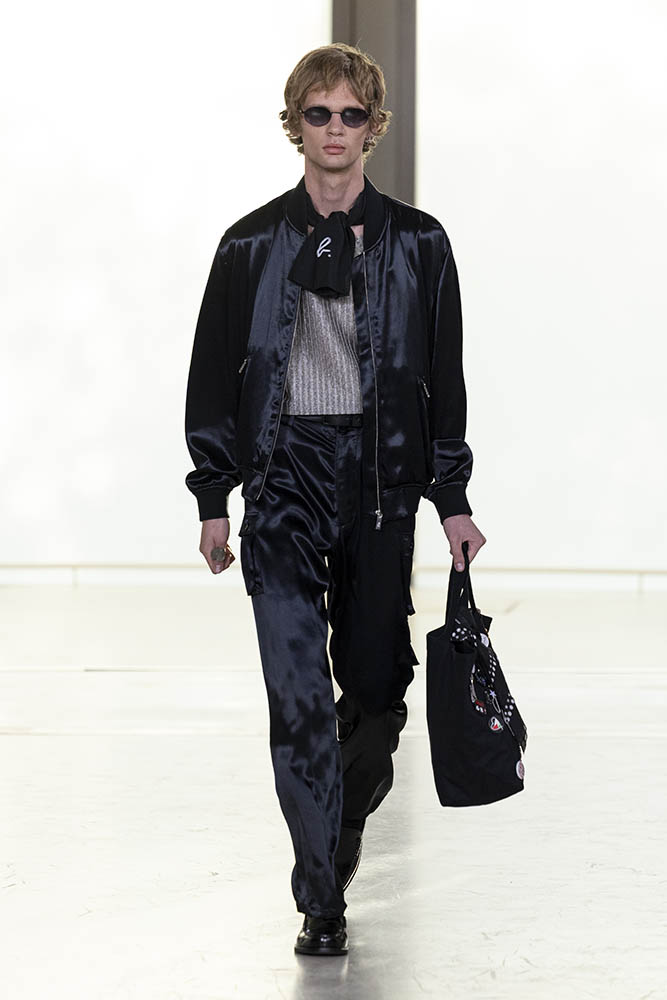 Model on the runway at the Agnes b. fashion show in Paris, Spring Summer 2027 Ready To Wear Fashion Week