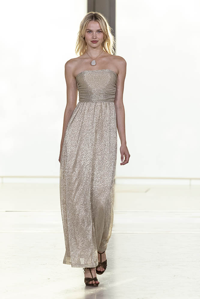Model on the runway at the Agnes b. fashion show in Paris, Spring Summer 2027 Ready To Wear Fashion Week
